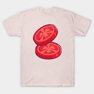 Tomato Slice Cartoon T-Shirt